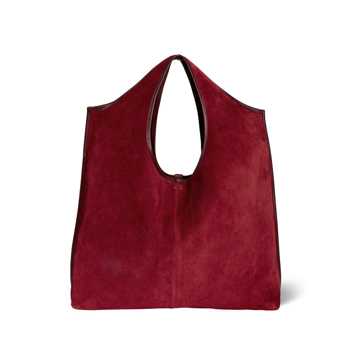 jerome dreyfuss Sac Paco Croûte Velours Burgundy
