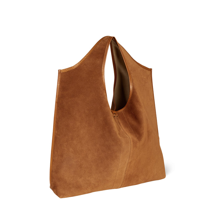 Jerome Dreyfuss Sac Paco Croûte Velours Caramel