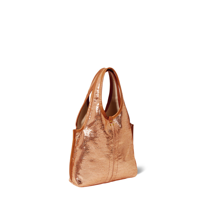 Jerome Dreyfuss Sac Paco S Chèvre Lamé Rose Gold
