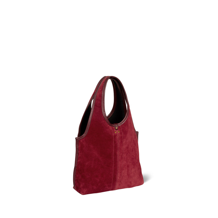 Jerome Dreyfuss Sac Paco S Croûte Velours Burgundy