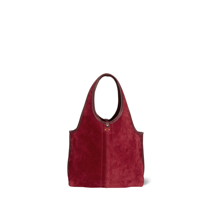 jerome dreyfuss Sac Paco S Croûte Velours Burgundy