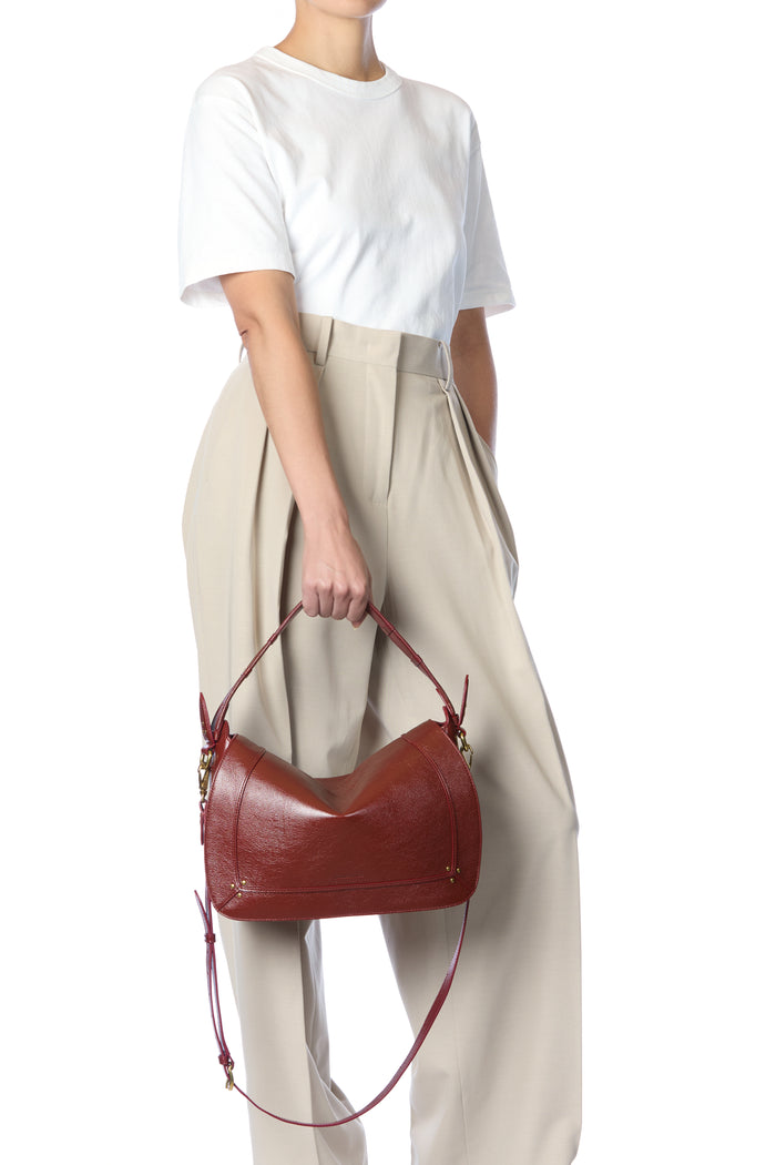 Jerome Dreyfuss Sac Pepito L Buffle Acajou