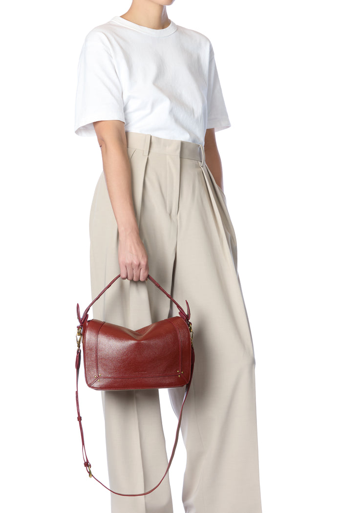 Jerome Dreyfuss Sac Pepito M Buffle Acajou