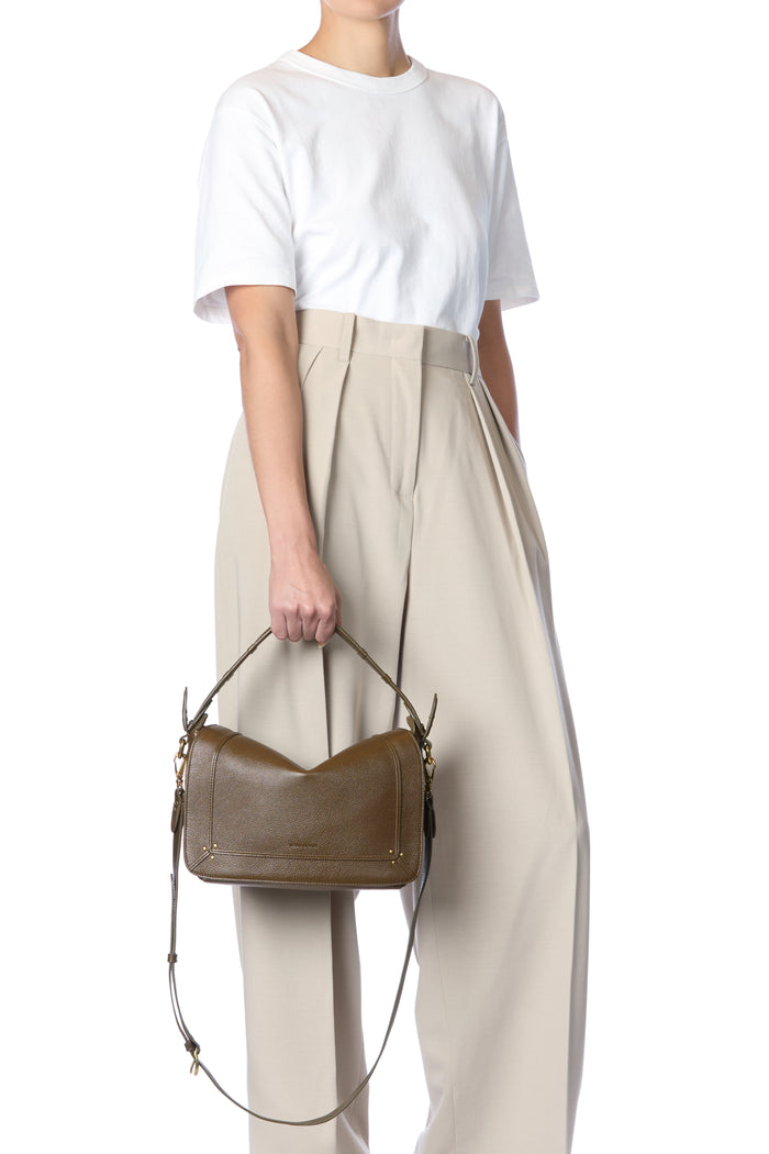 Jerome Dreyfuss Sac Pepito M Buffle Kaki