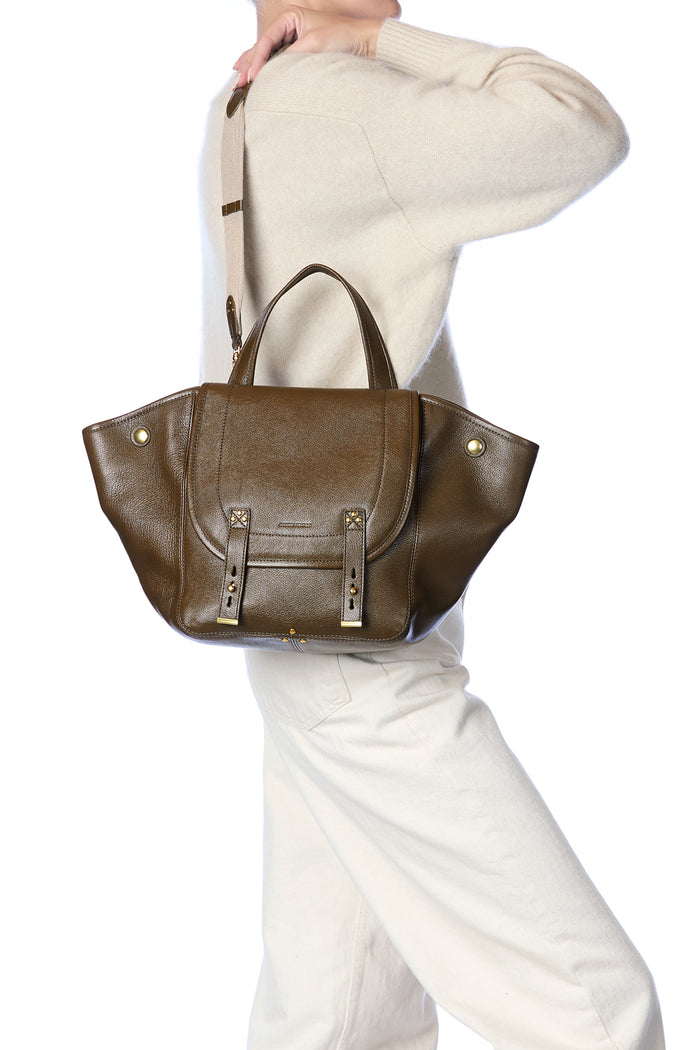 Jerome Dreyfuss Sac Stan Panier M Buffle Kaki