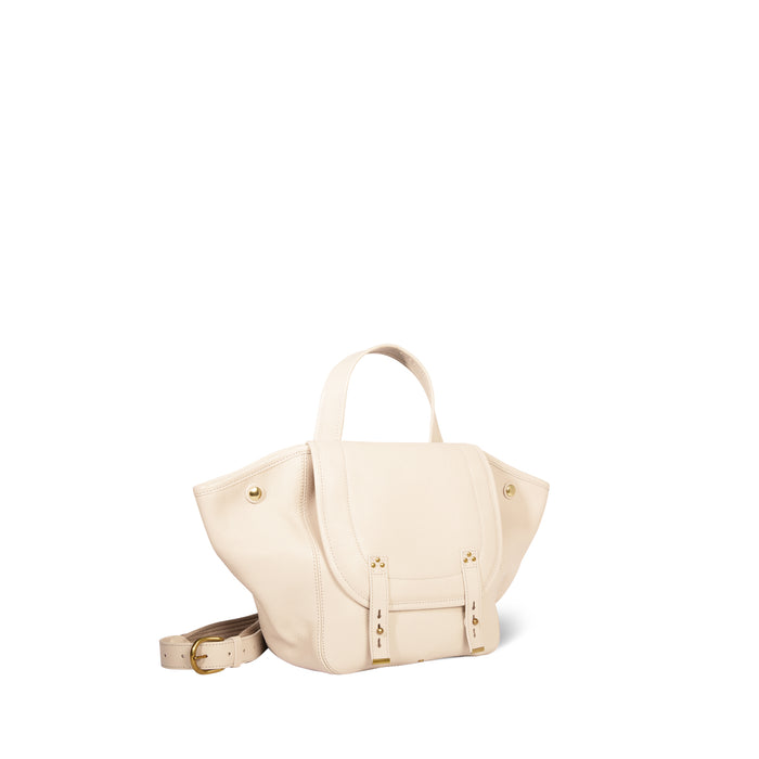 Jerome Dreyfuss Stan Panier M Chèvre Ecru Grainé