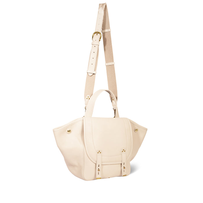 Jerome Dreyfuss Stan Panier M Chèvre Ecru Grainé