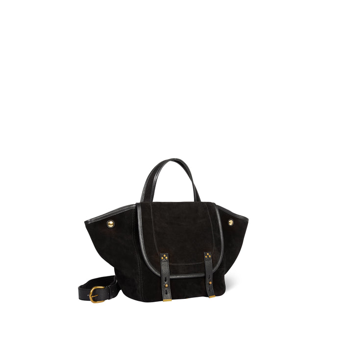 Jerome Dreyfuss Stan Panier M Croute Velours Noir