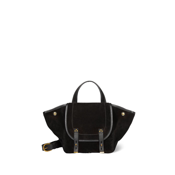 jerome dreyfuss Stan Panier M Croute velours Noir