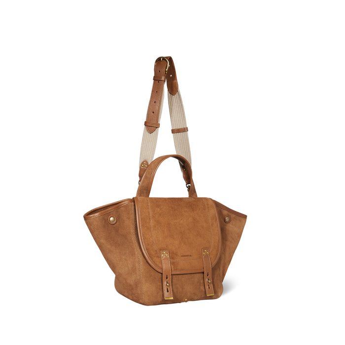 Jerome Dreyfuss Stan Panier M Croute Velours Tabac