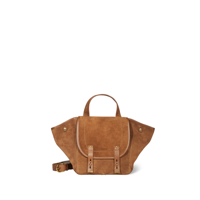 jerome dreyfuss Stan Panier M Croute velours Tabac