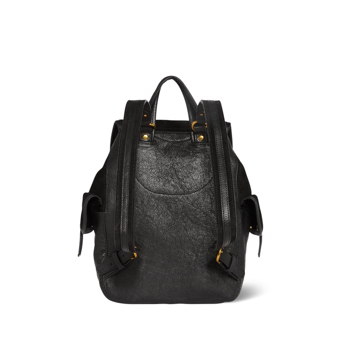 Jerome Dreyfuss Stan Sac à Dos Croûte Velours Noir