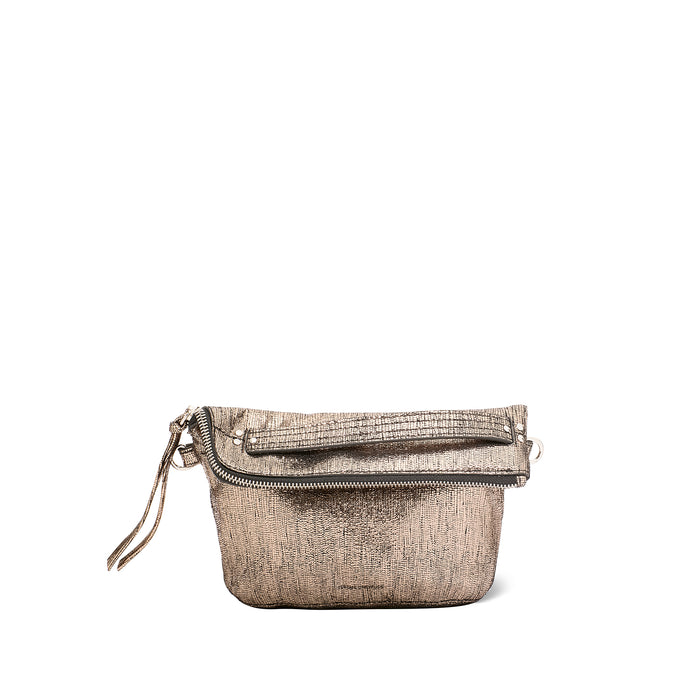 jerome dreyfuss Lucky pochette Chèvre Lamé Champagne