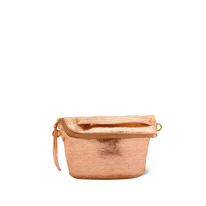 jerome dreyfuss Lucky pochette Chèvre Lamé Rose Gold