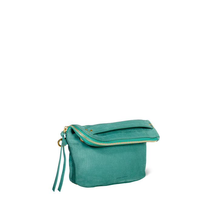 Jerome Dreyfuss Lucky Pochette Taurillon Imprimé Croco Agave