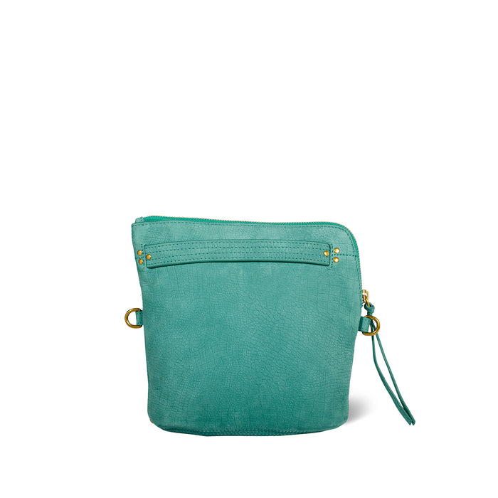 Jerome Dreyfuss Lucky Pochette Taurillon Imprimé Croco Agave