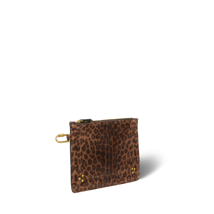 Jerome Dreyfuss Popoche M Croûte Velours Imprimé Léopard Naturel