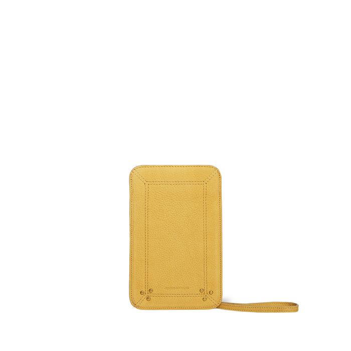 jerome dreyfuss Porte Mobile Vachette Nubuck Mimosa
