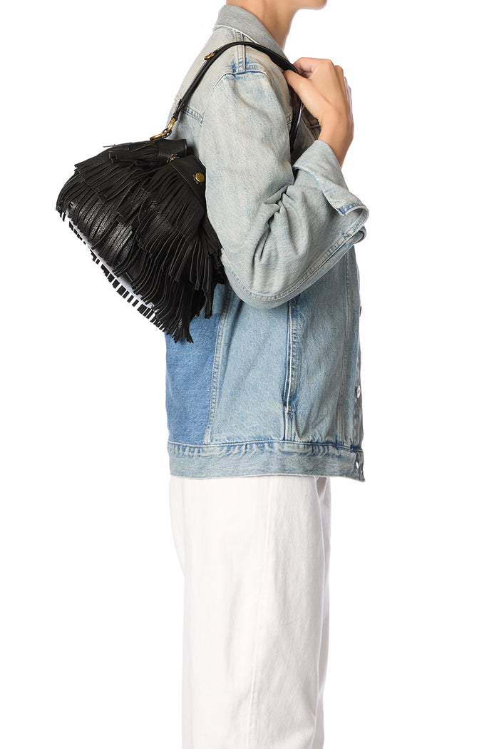Jerome Dreyfuss Sac Ben S Croûte Velours Haenyeo Noir