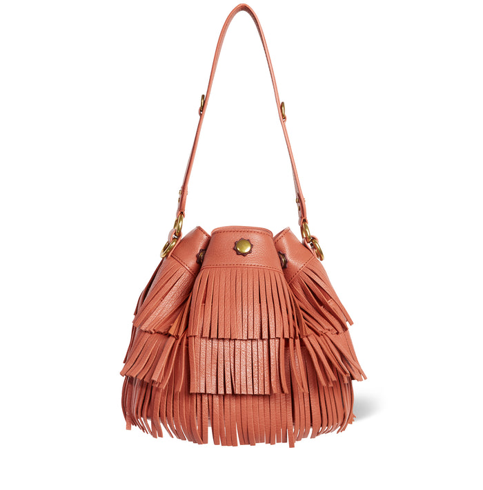 jerome dreyfuss Sac Ben S Croûte Velours Haenyeo Terracotta