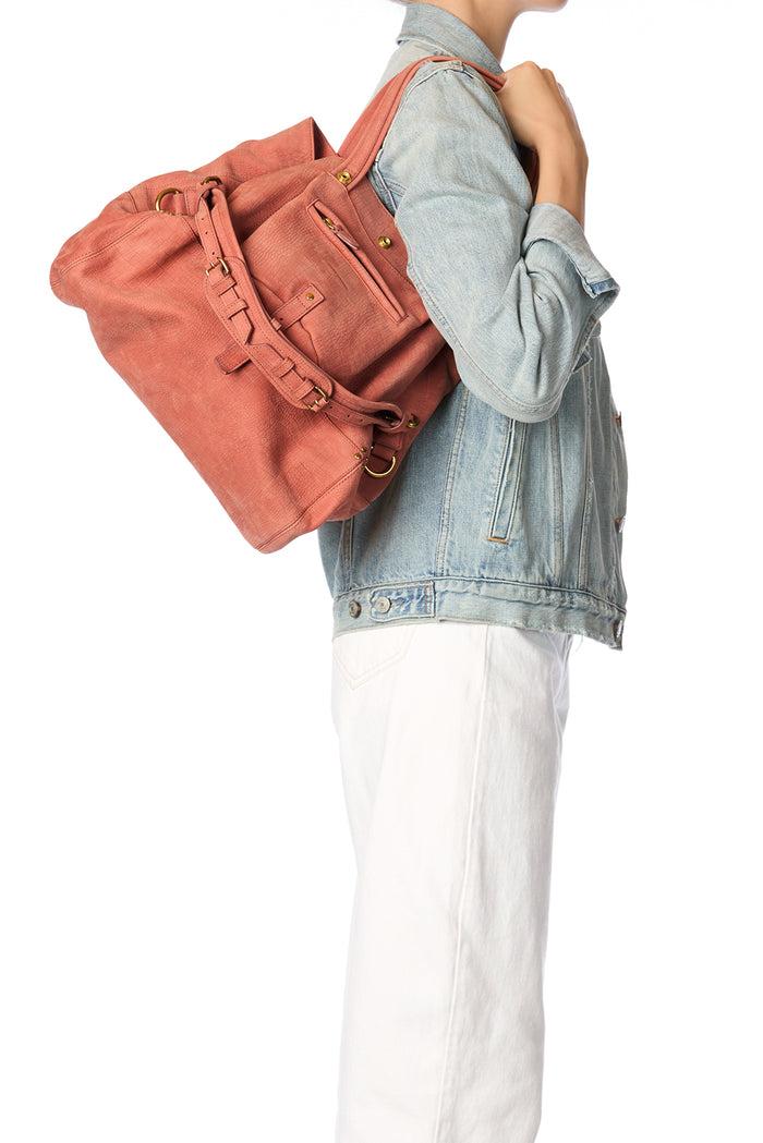 Jerome Dreyfuss Sac Billy M Taurillon Imprimé Croco Terracotta