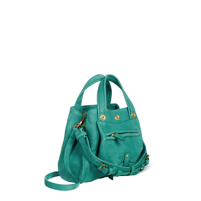 Jerome Dreyfuss Sac Billy Nano Taurillon Imprimé Croco Agave