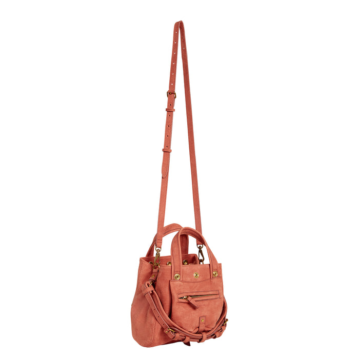 Jerome Dreyfuss Sac Billy Nano Taurillon Imprimé Croco Terracotta