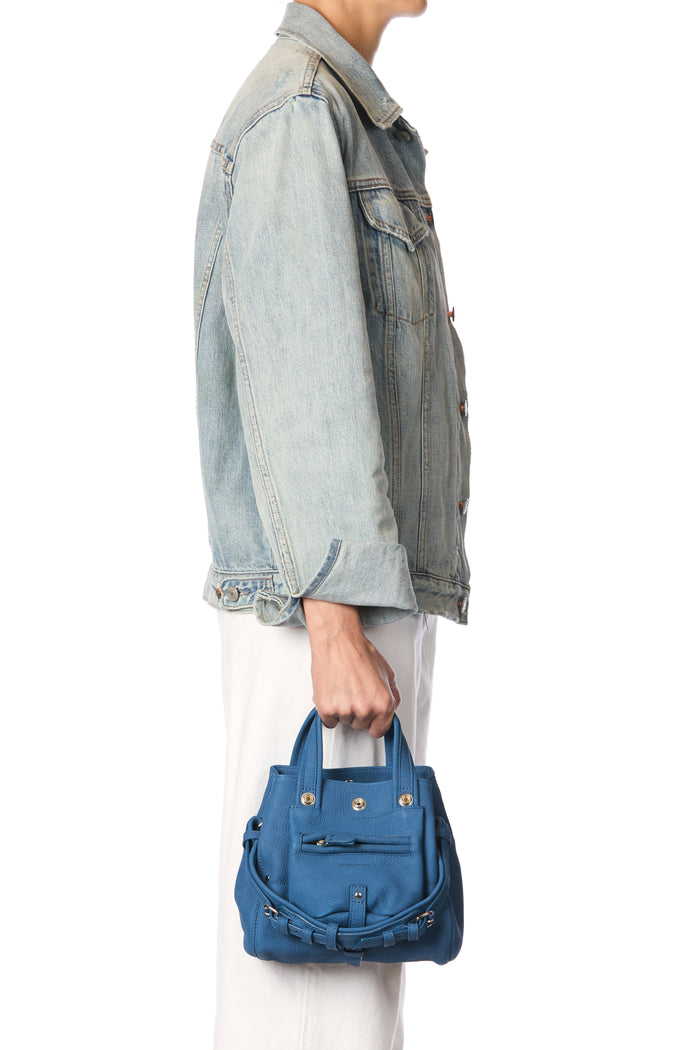 Jerome Dreyfuss Sac Billy Nano Vachette Nubuck Indigo
