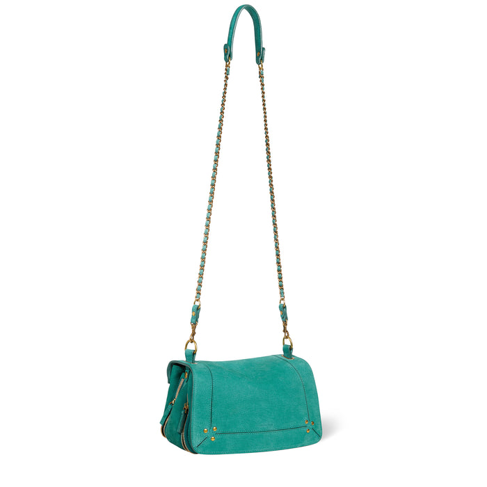 Jerome Dreyfuss Sac Bobi Taurillon Imprimé Croco Agave