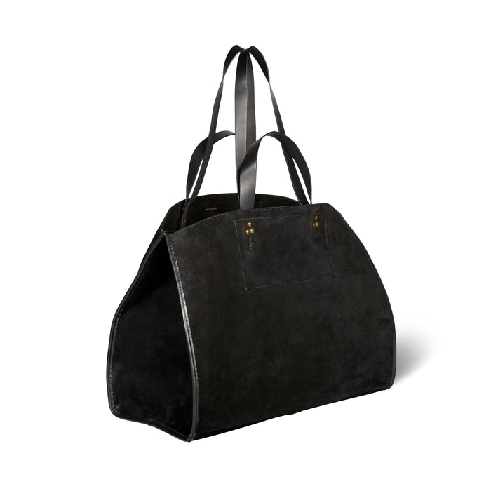 Jerome Dreyfuss Sac Cabas Léon L Croûte Velours Noir