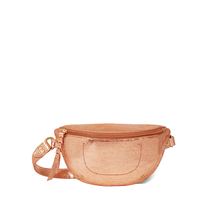 jerome dreyfuss Sac Lino banane Chèvre Lamé Rose Gold