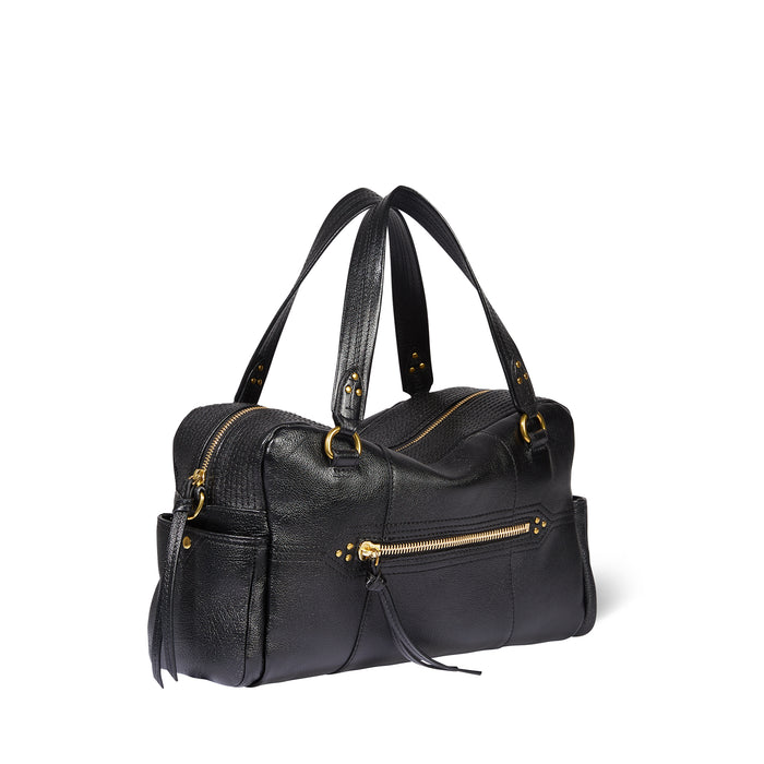 Jerome Dreyfuss Sac Lucky Bowling Buffle Noir Brass