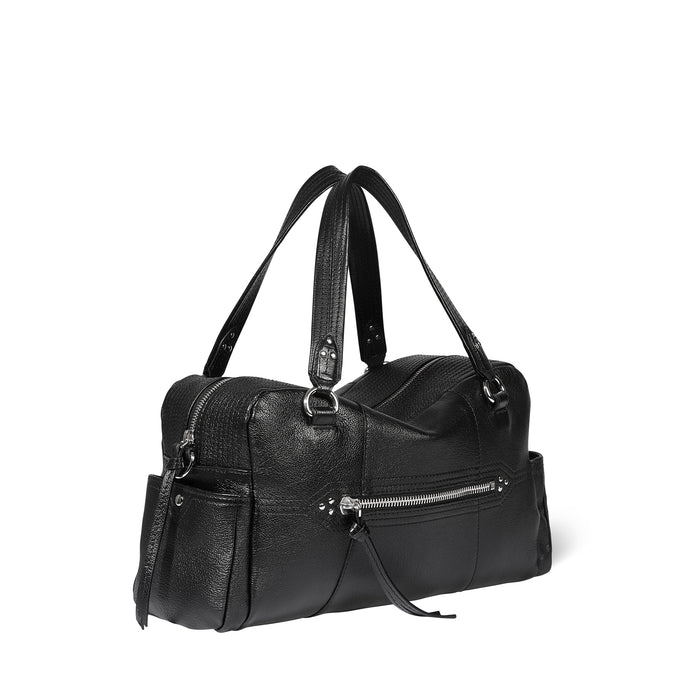 Jerome Dreyfuss Sac Lucky Bowling Buffle Noir Silver