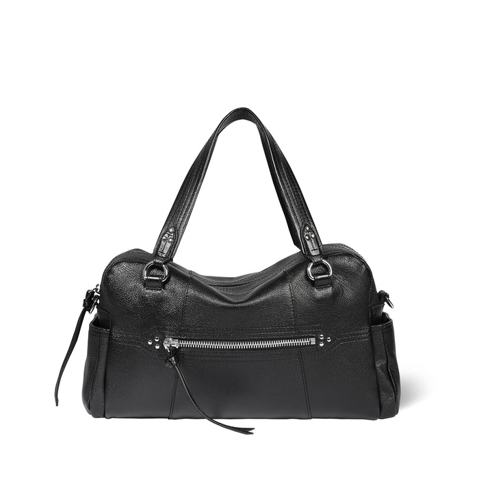 jerome dreyfuss Sac Lucky Bowling Buffle Noir Silver