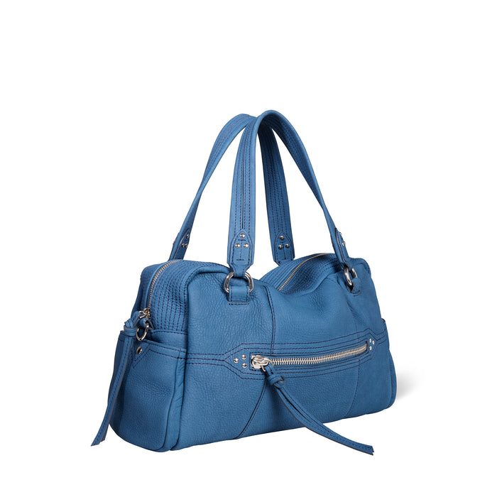 Jerome Dreyfuss Sac Lucky Bowling Vachette Nubuck Indigo
