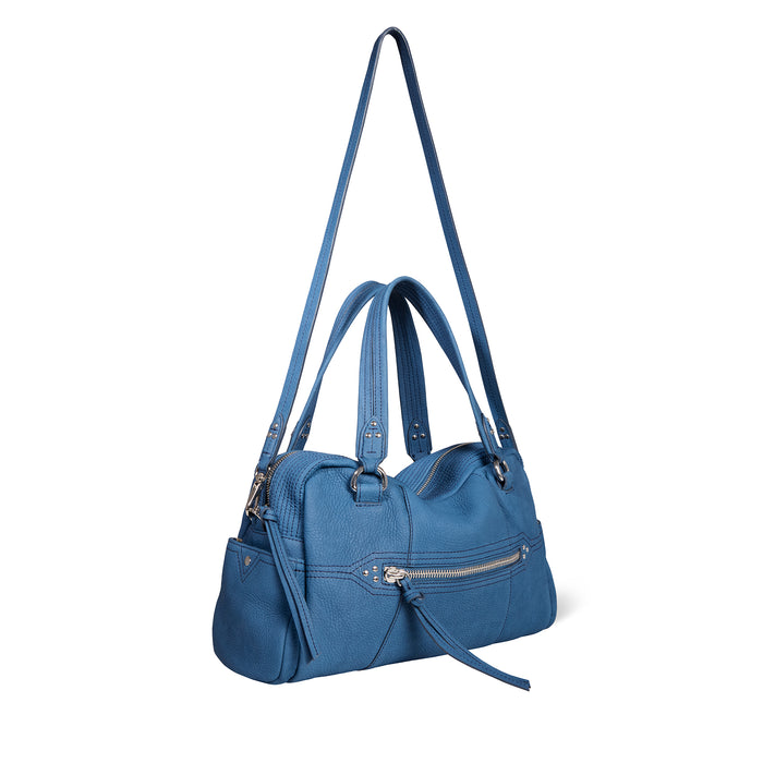 Jerome Dreyfuss Sac Lucky Bowling Vachette Nubuck Indigo