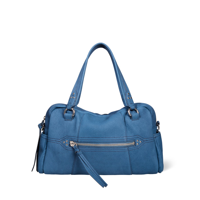 jerome dreyfuss Sac Lucky Bowling Vachette Nubuck indigo