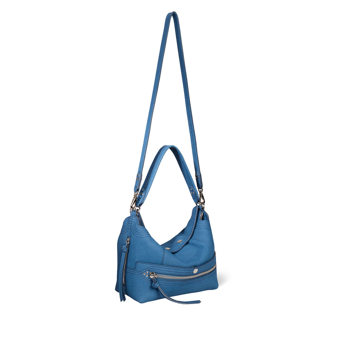 Jerome Dreyfuss Sac Lucky Hobo Vachette Nubuck Indigo