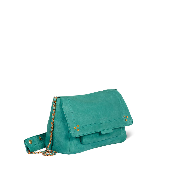 Jerome Dreyfuss Sac Lulu M Taurillon Imprimé Croco Agave