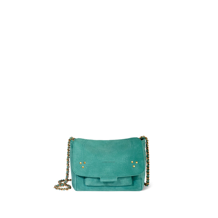 jerome dreyfuss Sac Lulu S Taurillon Imprimé Croco Agave