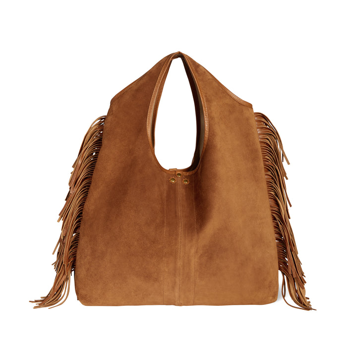 jerome dreyfuss Sac Paco Croûte Velours Haenyeo Caramel