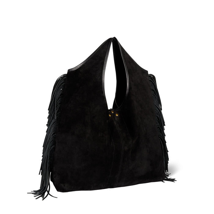 Jerome Dreyfuss Sac Paco Croûte Velours Haenyeo Noir