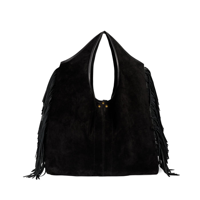 jerome dreyfuss Sac Paco Croûte Velours Haenyeo Noir