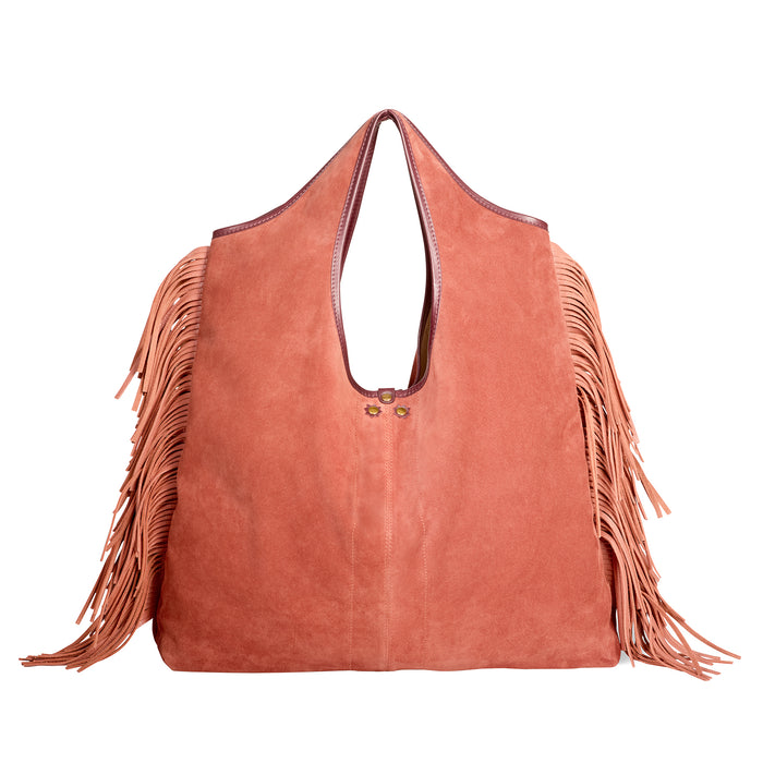 jerome dreyfuss Sac Paco Croûte Velours Haenyeo Terracotta