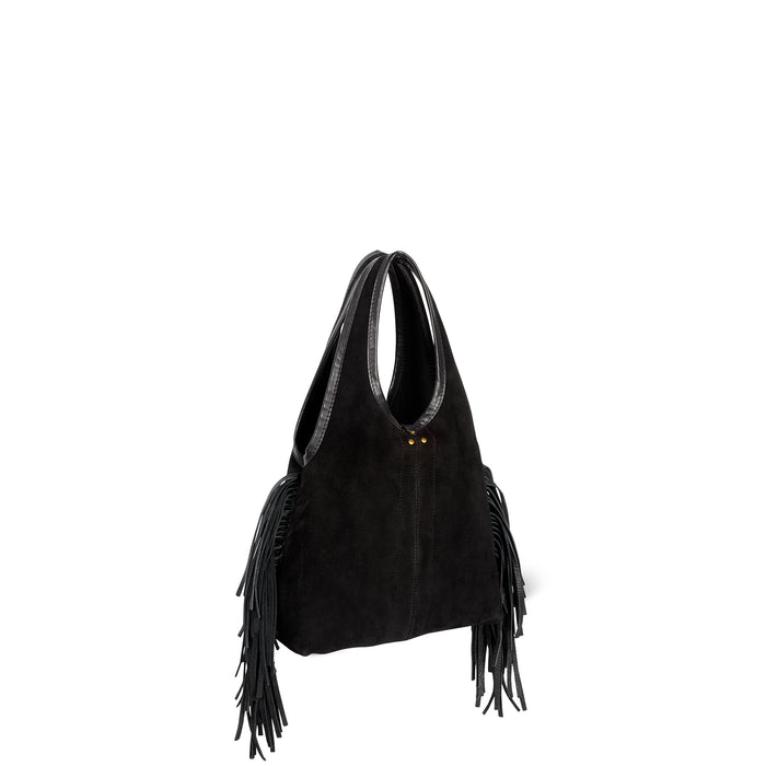 Jerome Dreyfuss Sac Paco S Croûte Velours Haenyeo Noir