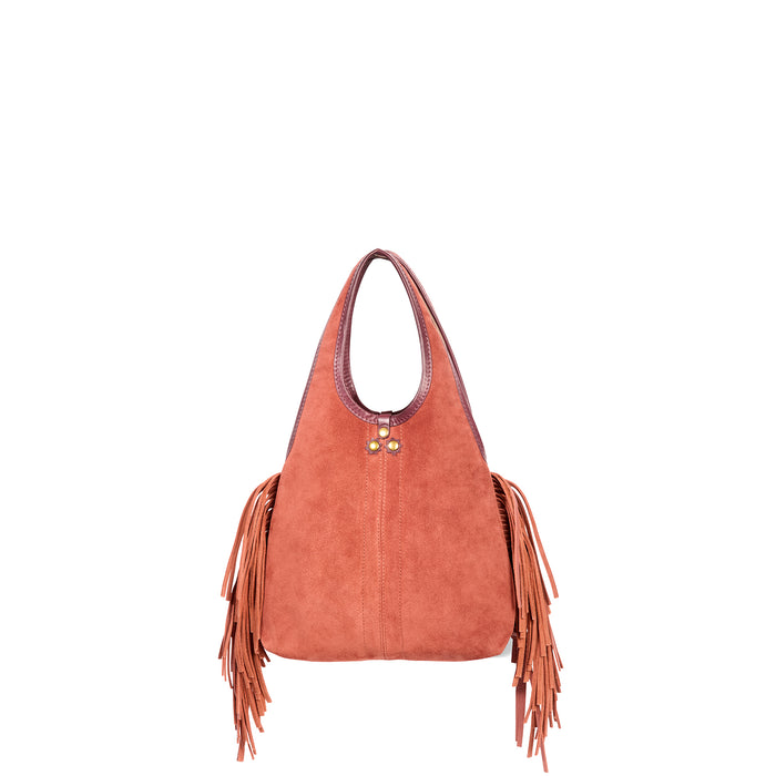 jerome dreyfuss Sac Paco S Croûte Velours Haenyeo Terracotta