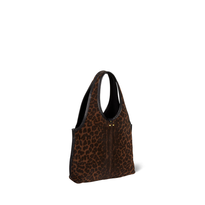 Jerome Dreyfuss Sac Paco S Croûte Velours Imprimé Léopard Naturel
