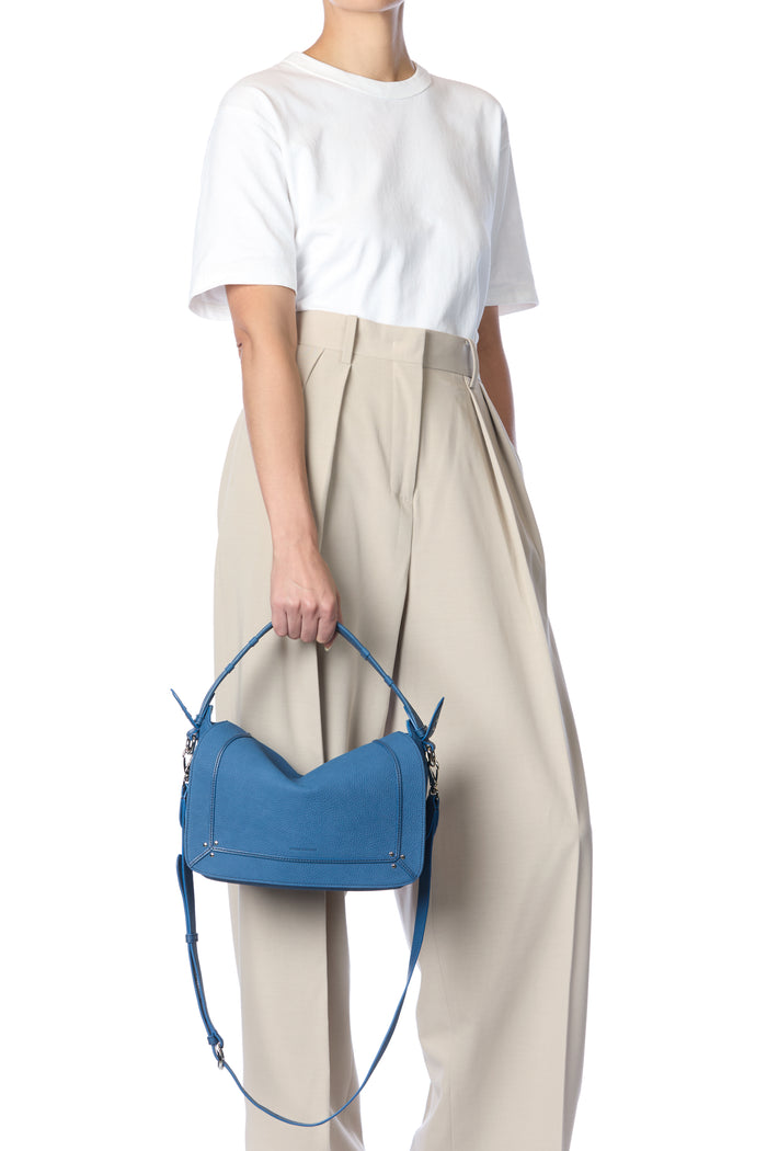 Jerome Dreyfuss Sac Pepito M Vachette Nubuck Indigo