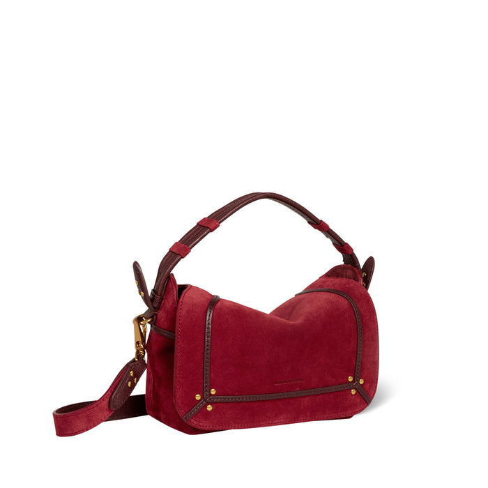 Jerome Dreyfuss Sac Pepito S Croûte Velours Burgundy