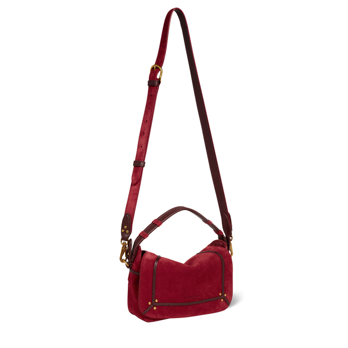 Jerome Dreyfuss Sac Pepito S Croûte Velours Burgundy